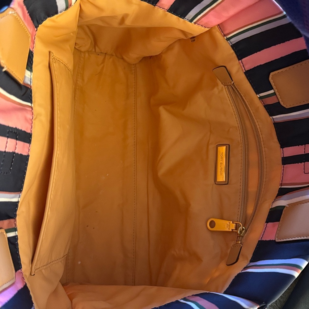 Tory Burch Multicolor Striped Tote - Picture 4 of 7